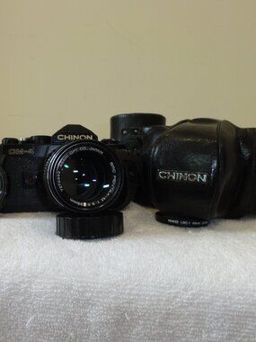 Chinon CM-4 Camera w/Pentax 135mm Lens TESTED!